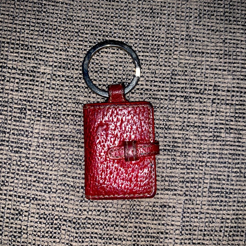 Coach mini booklet keychain